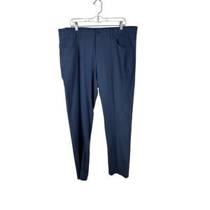 Travis Mathew Golf Pants Heathered Navy Blue Size 38 Lightweight Performance